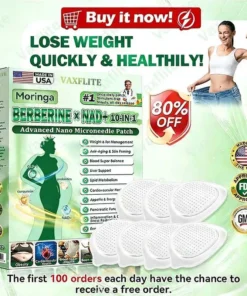 VAXFLITE™ Moringa·Berberine × NAD+ 10-in-1 Nano Microneedle Patch